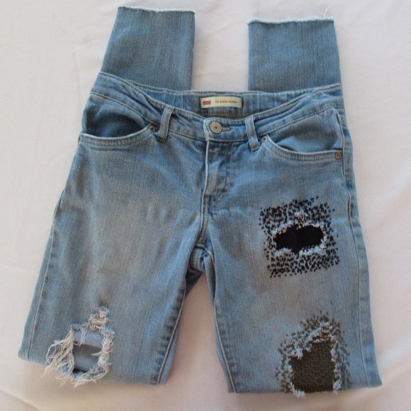 Levi's Other - Levi's Girl's Custome Hand Embroidered Jeans 14
